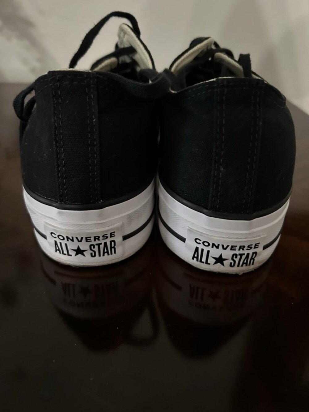 Converse All Star Shoes Black Mens 8 Women’s 10 - Picture 3 of 5